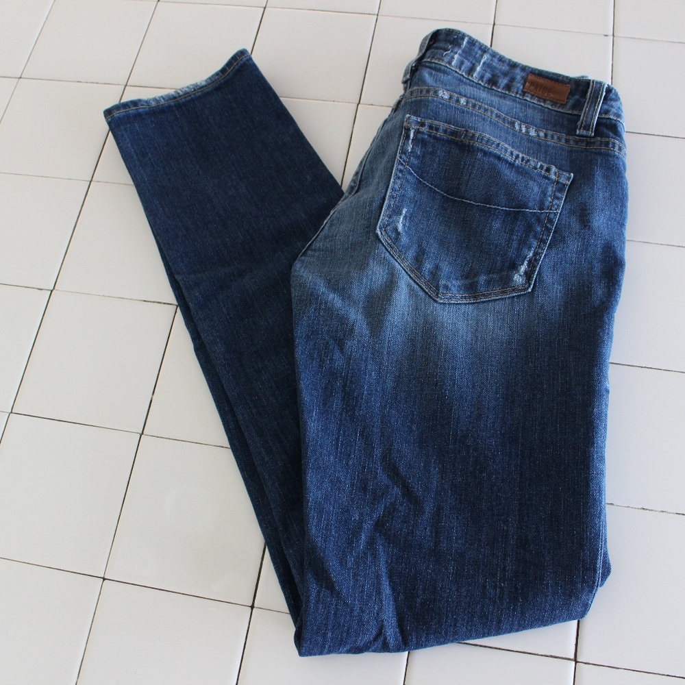 PAIGE WOMENS JIMMY JIMMY SKINNY JEANS SIZE 24